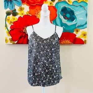 loft 𖤓 shimmery strapless cami. euc.